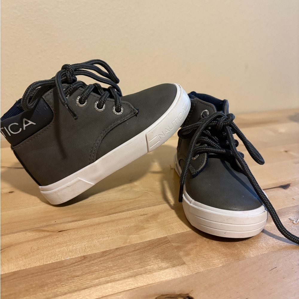 Nautica Toddler Boy High-Top Sneakers - Gray - Picture 2 of 4
